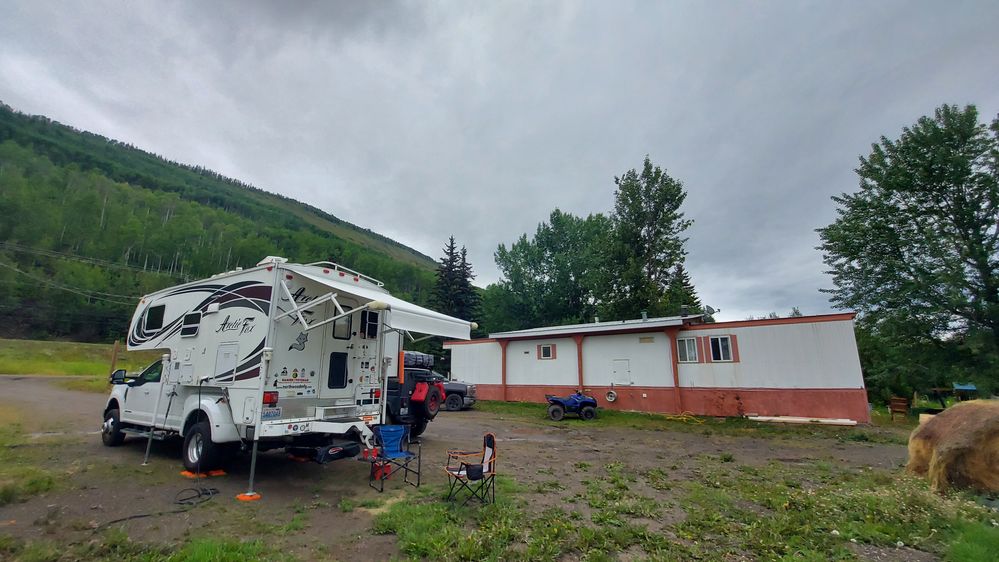 Camping at my sons in Northern BC